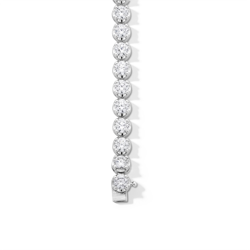 Main Image 3 of 10.00 CT. T.W. Certified Lab-Grown Diamond Tennis Bracelet in 10K White Gold (I/SI2)