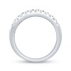 1.95 CT. T.W. Princess-Cut and Round Diamond Multi-Row Anniversary Band in 14K White Gold
