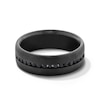 Thumbnail Image 1 of 0.40 CT. T.W. Black Diamond Channel-Set Anniversary Band in Tantalum with Black Rhodium
