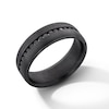 Thumbnail Image 3 of 0.40 CT. T.W. Black Diamond Channel-Set Anniversary Band in Tantalum with Black Rhodium