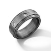 Thumbnail Image 3 of 0.15 CT. T.W. Diamond Three Stone Station Anniversary Band in Tantalum with Black Rhodium