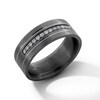Thumbnail Image 3 of 0.20 CT. T.W. Diamond Anniversary Band in Tantalum with Black Rhodium