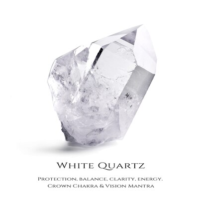Limor Mindful Jewellery Guidestones White Quartz and 0.145 CT. T.W. Diamond Obelisk Drop Pendant in 10K Gold