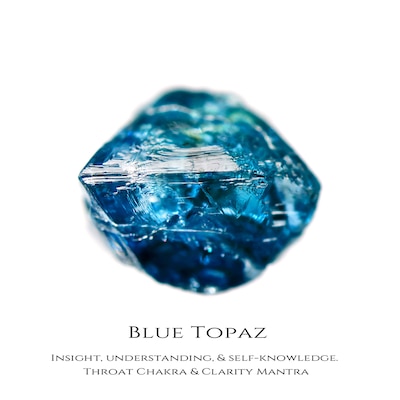 Limor Mindful Jewellery Guidestones Elongated Hexagon Swiss Blue Topaz Solitaire Drop Pendant in 10K Gold