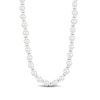 Thumbnail Image 1 of 6.0-7.0mm Freshwater Cultured Pearl and Double Spacer Bead Necklace in Sterling Silver - 25.5”
