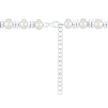 Thumbnail Image 2 of 6.0-7.0mm Freshwater Cultured Pearl and Double Spacer Bead Necklace in Sterling Silver - 25.5”