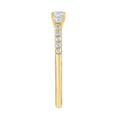 0.50 CT. T.W. Diamond Past Present Future® Engagement Ring in 10K Gold