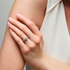 1.00 CT. T.W. Certified Lab-Created Diamond Cushion Frame Engagement Ring in 14K Gold (F/VS2