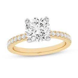 2.25 CT. T.W. Certified Lab-Grown Diamond Engagement Ring in 14K Gold (F/VS2)