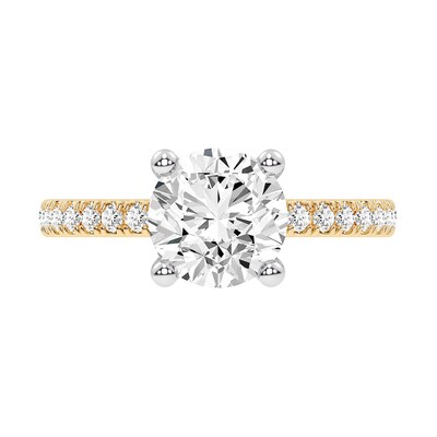 2.25 CT. T.W. Certified Lab-Created Diamond Engagement Ring in 14K Gold (F/VS2