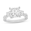 Thumbnail Image 1 of 4.00 CT. T.W. Princess-Cut and Round Certified Lab-Grown Diamond Three Stone Engagement Ring in 14K White Gold (F/VS2)