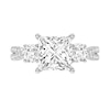 Thumbnail Image 3 of 4.00 CT. T.W. Princess-Cut and Round Certified Lab-Grown Diamond Three Stone Engagement Ring in 14K White Gold (F/VS2)