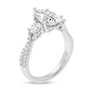 Thumbnail Image 2 of 2.75 CT. T.W. Pear-Shaped and Round Certified Lab-Grown Diamond Three Stone Engagement Ring in 14K White Gold (F/VS2)