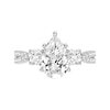 Thumbnail Image 3 of 2.75 CT. T.W. Pear-Shaped and Round Certified Lab-Grown Diamond Three Stone Engagement Ring in 14K White Gold (F/VS2)