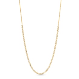 1.00 CT. T.W. Certified Lab-Grown Diamond Line Necklace in Sterling Silver with 10K Gold Plate (F/SI2)