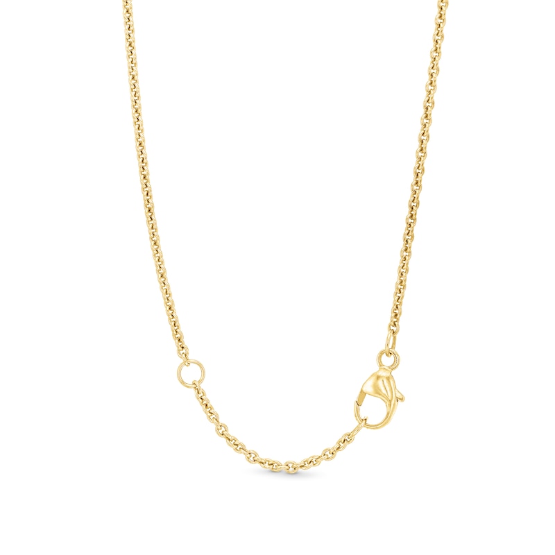 Main Image 2 of 3.00 CT. T.W. Certified Lab-Grown Diamonds Graduated Line Necklace in Sterling Silver with 10K Gold Plate (F/SI2)