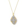Thumbnail Image 1 of Unstoppable Love™ 0.50 CT. T.W. Diamond Mosaic Marquise Frame Pendant in 10K Gold