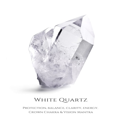 Limor Mindful Jewellery Guidestones White Quartz and 0.145 CT. T.W. Diamond Obelisk Drop Earrings in 10K Gold