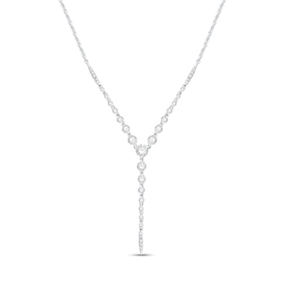 Shooting Star 1.00 CT. T.W. Certified Lab-Created Diamond "Y" Necklace in Sterling Silver (F/VS2)