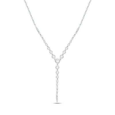 Shooting Star 1.00 CT. T.W. Certified Lab-Created Diamond "Y" Necklace in Sterling Silver (F/VS2)