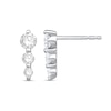 Thumbnail Image 1 of Shooting Star 0.50 CT. T.W. Certified Lab-Grown Diamond Trio Drop Earrings in 10K White Gold (F/VS2)