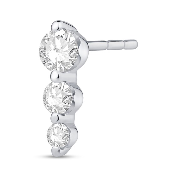 Shooting Star 0.50 CT. T.W. Certified Lab-Created Diamond Trio Drop Earrings in 10K Gold (F/VS2