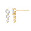 Thumbnail Image 1 of Shooting Star 0.50 CT. T.W. Certified Lab-Grown Diamond Trio Drop Earrings in 10K Gold (F/VS2)