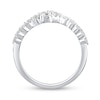 Thumbnail Image 2 of Shooting Star 0.70 CT. T.W. Certified Lab-Grown Diamond Split Bypass Ring in 10K White Gold (F/VS2)