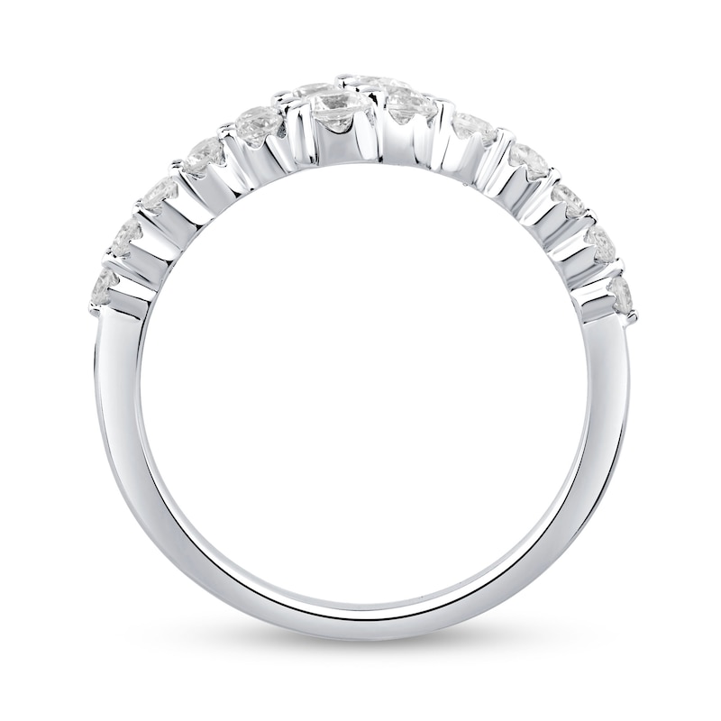 Main Image 2 of Shooting Star 0.70 CT. T.W. Certified Lab-Grown Diamond Split Bypass Ring in 10K White Gold (F/VS2)