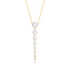 Thumbnail Image 1 of Shooting Star 0.50 CT. T.W. Journey Certified Lab-Grown Diamond Vertical Drop Necklace in 10K Gold (F/VS2)