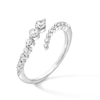 Thumbnail Image 3 of Shooting Star 0.50 CT. T.W. Certified Lab-Grown Diamond Bypass Ring in Sterling Silver (F/VS2)