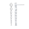 Thumbnail Image 1 of Shooting Star 1.00 CT. T.W. Certified Lab-Grown Diamond Vertical Drop Earrings in Sterling Silver (F/VS2)