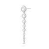 Thumbnail Image 2 of Shooting Star 1.00 CT. T.W. Certified Lab-Grown Diamond Vertical Drop Earrings in Sterling Silver (F/VS2)