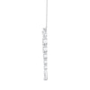 Thumbnail Image 2 of Shooting Star 1.00 CT. T.W. Journey Certified Lab-Grown Diamond Vertical Drop Necklace in Sterling Silver (F/VS2)