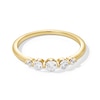 Thumbnail Image 1 of Shooting Star 0.30 CT. T.W. Certified Lab-Grown Diamond Five Stone Band in 10K Gold (F/VS2)