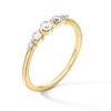 Thumbnail Image 3 of Shooting Star 0.30 CT. T.W. Certified Lab-Grown Diamond Five Stone Band in 10K Gold (F/VS2)