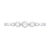 Thumbnail Image 2 of Shooting Star 0.30 CT. T.W. Certified Lab-Grown Diamond Five Stone Band in 10K White Gold (F/VS2)