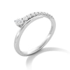 Thumbnail Image 3 of 0.25 CT. T.W. Milestones Diamond Graduated Bypass Anniversary Band in 14K White Gold
