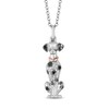 Thumbnail Image 1 of Disney Treasures 101 Dalmatians 0.085 CT. T.W. Black and White Diamond Pendant in Sterling Silver and 10K Rose Gold