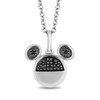 Thumbnail Image 1 of Disney Treasures Mickey Mouse 0.04 CT. T.W. Black Diamond Pendant in Sterling Silver