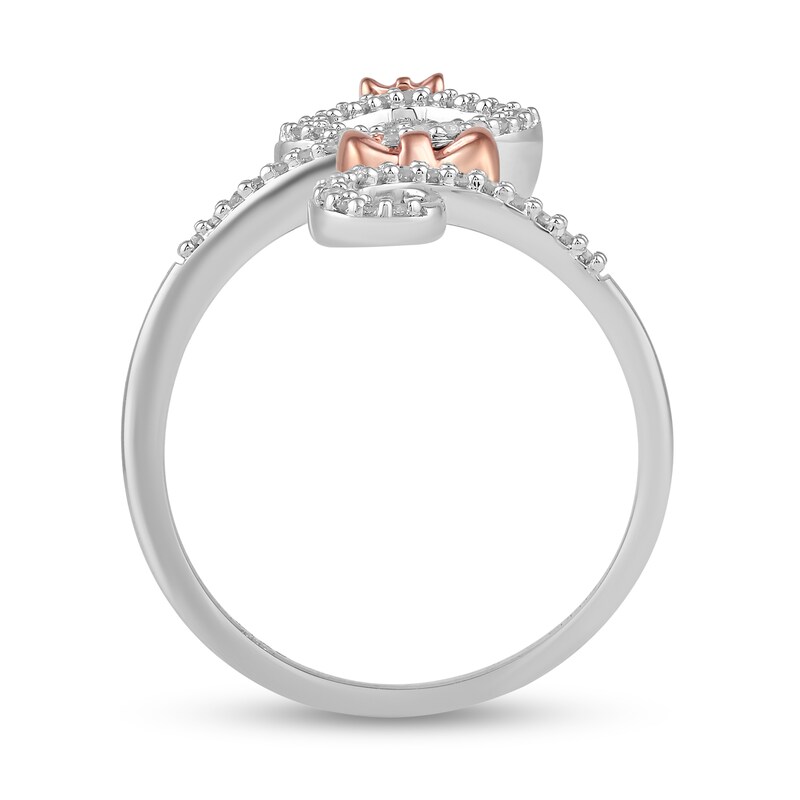 Disney Treasures The Aristocats 0.085 CT. T.W. Diamond Ring in Sterling Silver and 10K Rose Gold