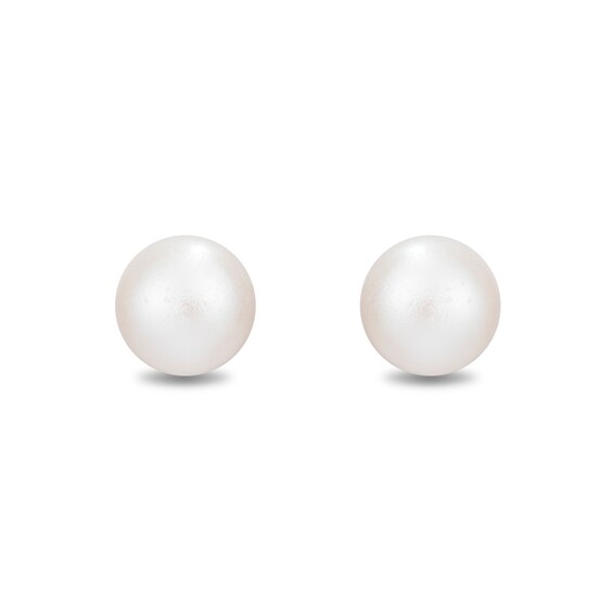 Enchanted Disney Ariel Diamond Seashell Pendant and Freshwater Cultured Pearl Earrings Set in Sterling Silver - 19"