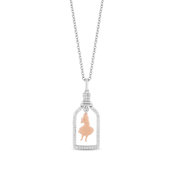 Disney Treasures Alice in Wonderland 0.145 CT. T.w. Diamond Bottle