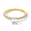 Thumbnail Image 1 of 1.00 CT. T.W. Emerald-Cut Certified Lab-Grown Diamond Engagement Ring in 14K Gold (F/VS2)