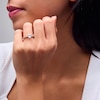Thumbnail Image 2 of 1.00 CT. T.W. Oval Certified Lab-Grown Diamond Engagement Ring in 14K Gold (F/VS2)