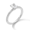 Thumbnail Image 3 of 1.00 CT. T.W. Oval Certified Lab-Created Diamond Engagement Ring in 14K White Gold (F/VS2)