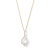 Thumbnail Image 1 of 0.50 CT. T.W. Milestones Diamond Graduated Teardrop Pendant in 10K Gold