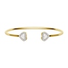 Thumbnail Image 7 of Ladies' Bulova Crystal Collection Gold-Tone IP Watch with Mother-of Pearl Dial and Heart Bracelets Box Set (Model: 98X137)