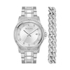 Thumbnail Image 2 of Men’s Bulova Crystal Collection Watch and Cuban Curb Chain Bracelet Box Set (Model: 96K114)