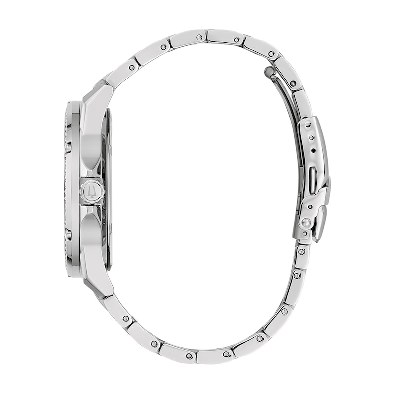 Main Image 5 of Men’s Bulova Crystal Collection Watch and Cuban Curb Chain Bracelet Box Set (Model: 96K114)